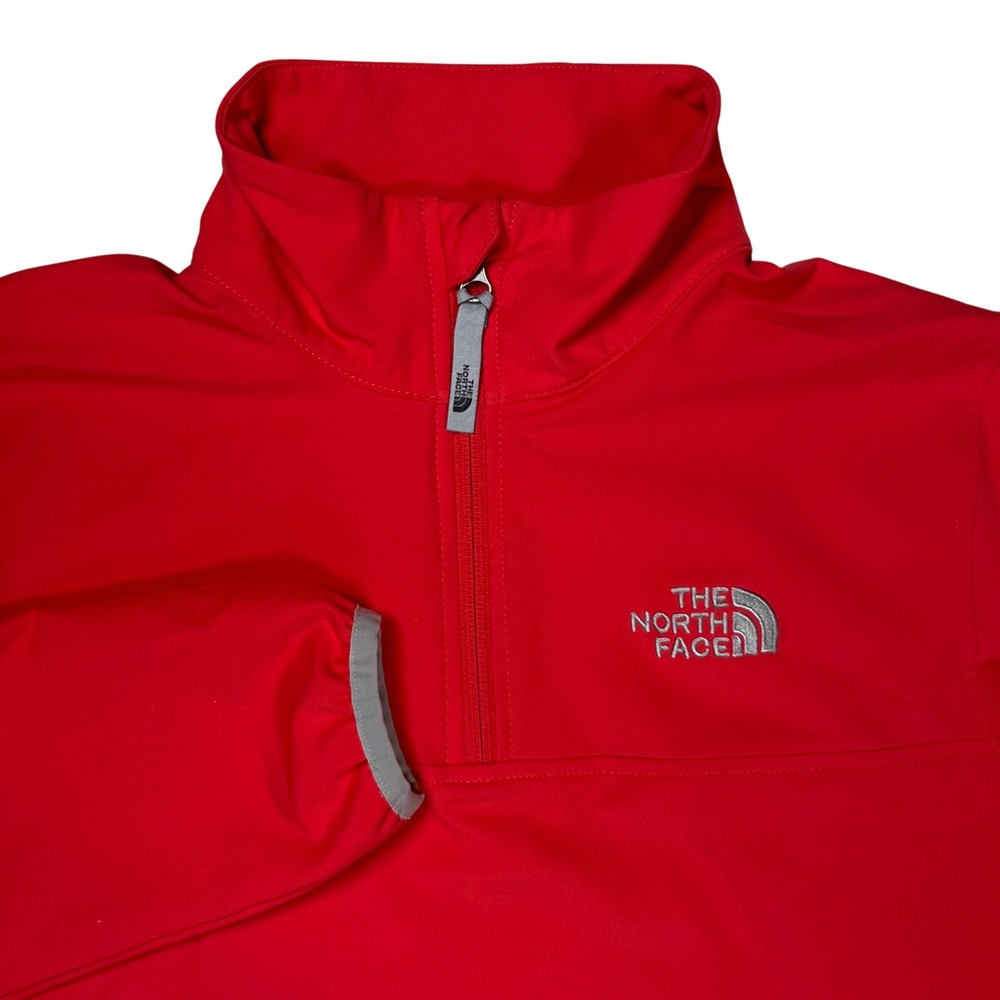 The North Face Women's Salmon TNF Apex 1/4 Zip Pullover Jacket Sz Medium Outdoor